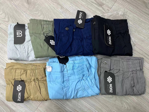 Stockpapa Over Left MOFIZ,Pantalones cargo de algodón para hombre