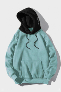 Stockpapa Sudadera color burdeos para hombre con capucha en contraste Stock Apparel 