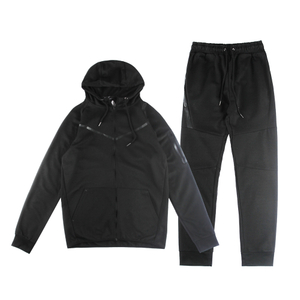 Stockpapa Conjunto de jogging informal con capucha y cremallera para hombre, 2 piezas, venta de liquidación en China