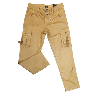 Stockpapa Liquidation Clothes Pantalones cargo con cinturón para hombre de 7 colores