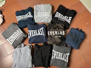 Stockpapa Everlast, sudadera con capucha de 10 colores para hombre, ropa en stock