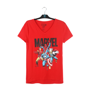 Camiseta Marvel con cuello en V para hombre