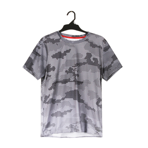 Stockpapa Camiseta activa con estampado de camuflaje Two-one para hombre, ropa al por mayor