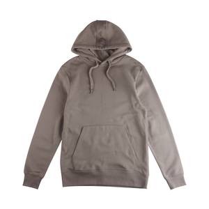 Stockpapa Sudadera con capucha CVC de color gris para hombres y mujeres Ropa Stock