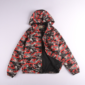 Chaqueta con estampado de 2 colores para niños pequeños en stock 