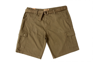 Stock Shorts cargo con cinturón para hombre 