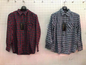 Camisas a cuadros de 2 colores para hombre en stock